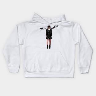 Wednesday Friday Addams Kids Hoodie